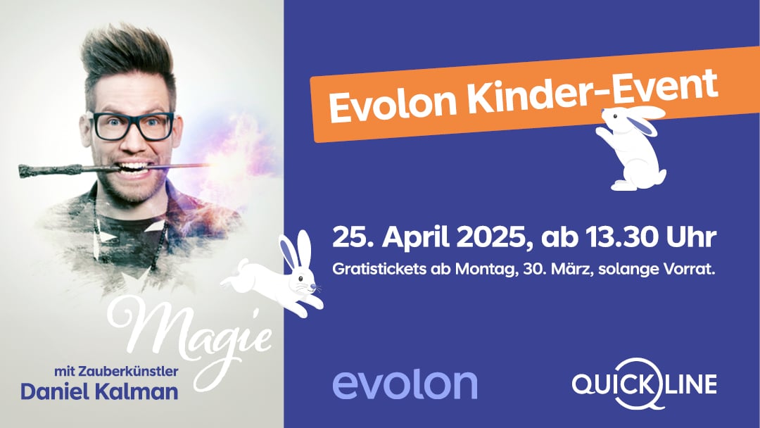 Flyer für den Kinderevent mit Daniel Kalman