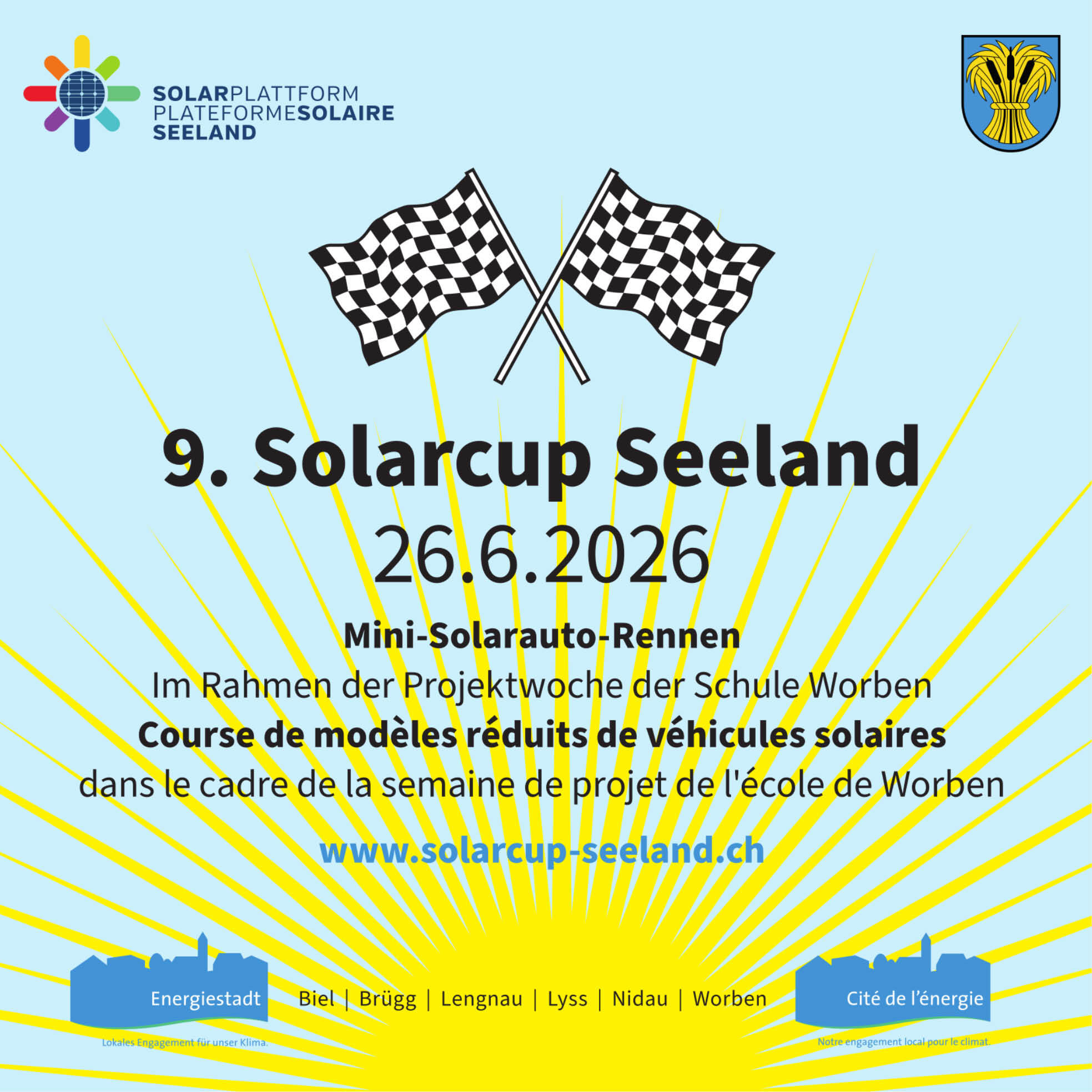 Flyer des Solarcup 2026.