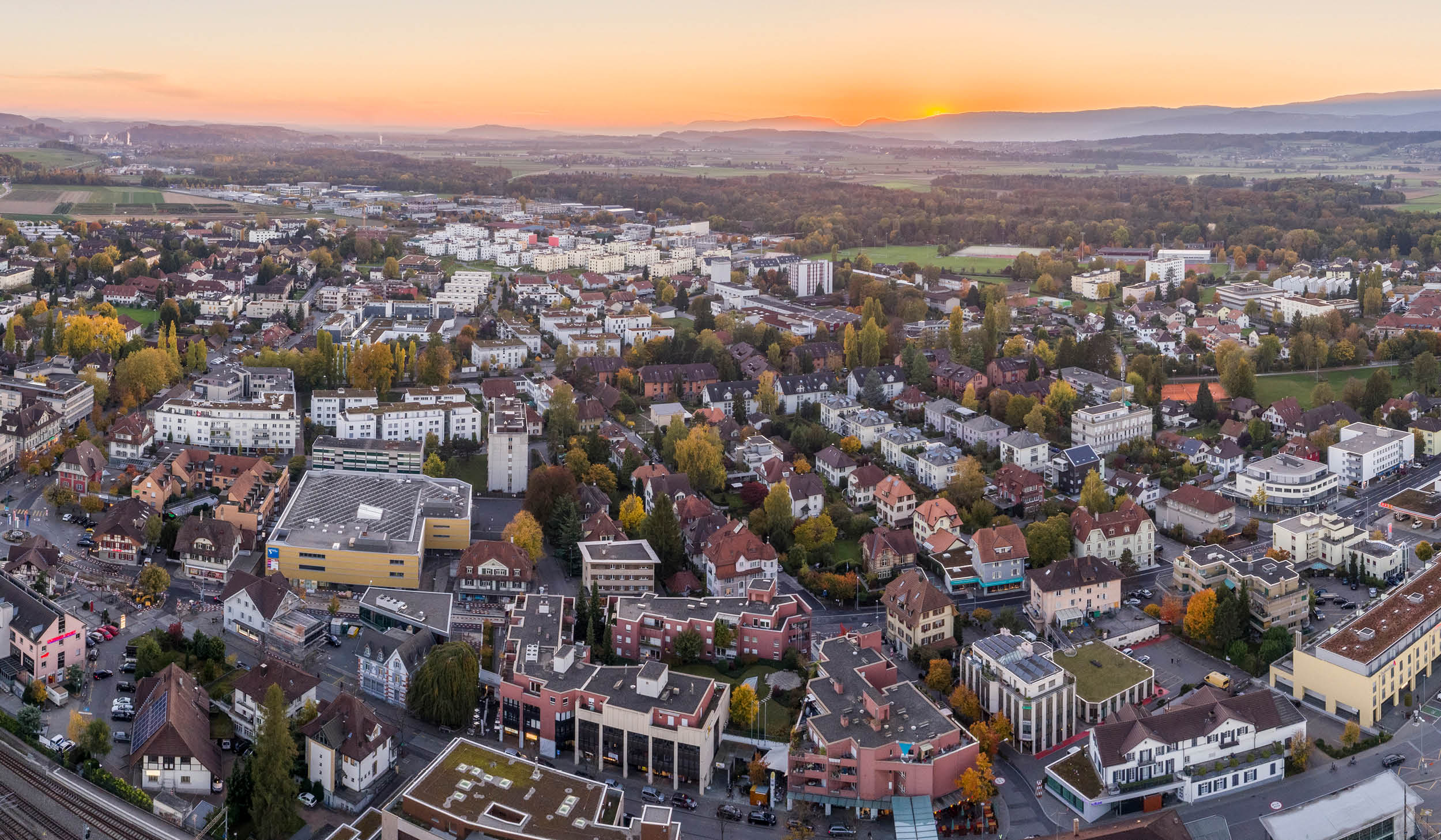 Blick auf das Versorgungsgebiet der Evolon AG.