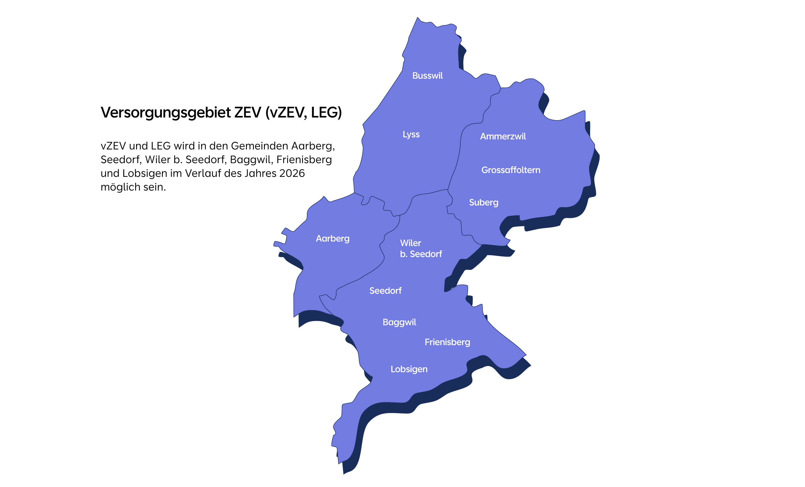 Karte des Evolon-Versorgungsgebiets für ZEV, vZEV und LEG.
