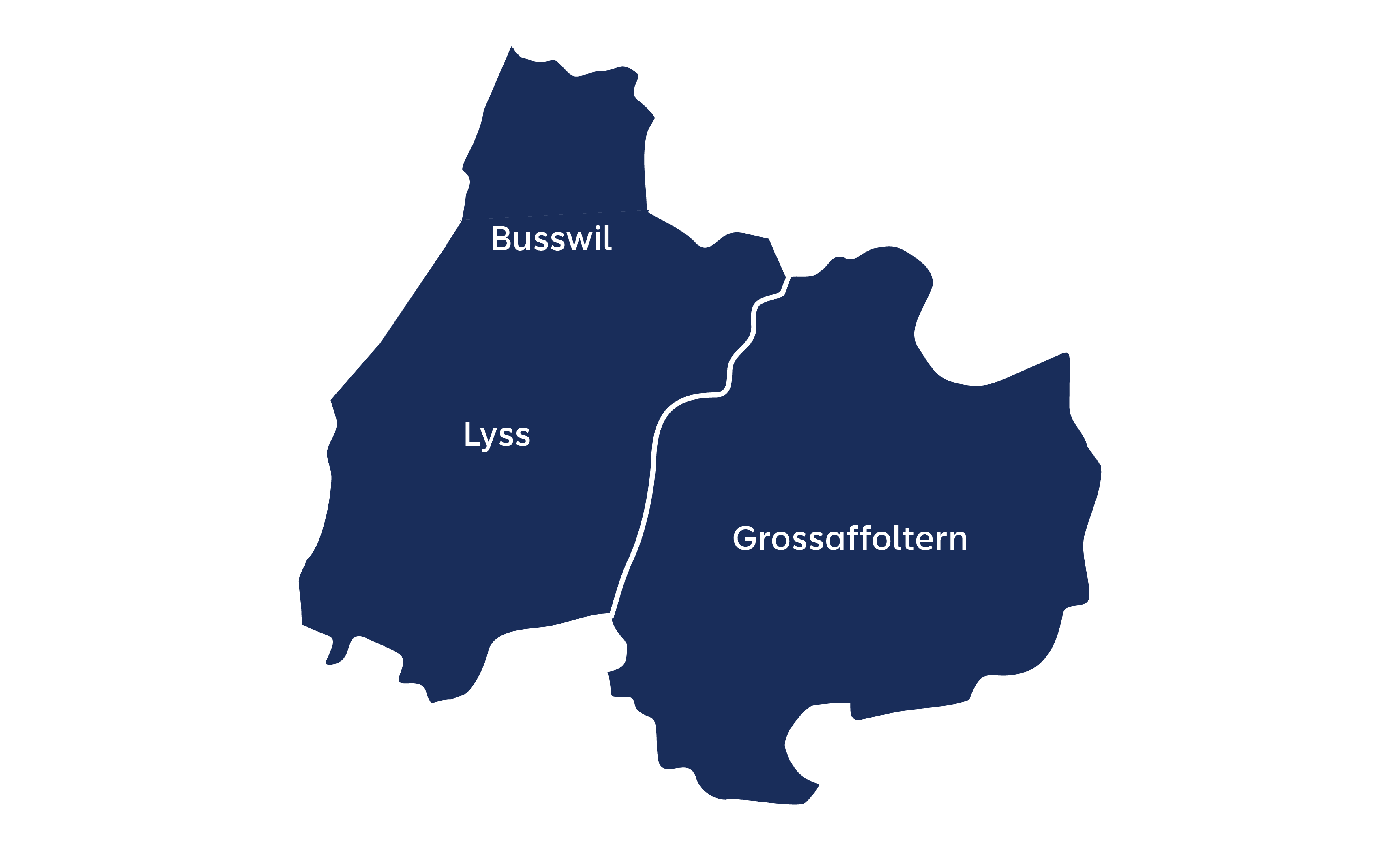 Karte der Evolon-Gemeinden mit Lösungen für Photovoltaik-EVG.