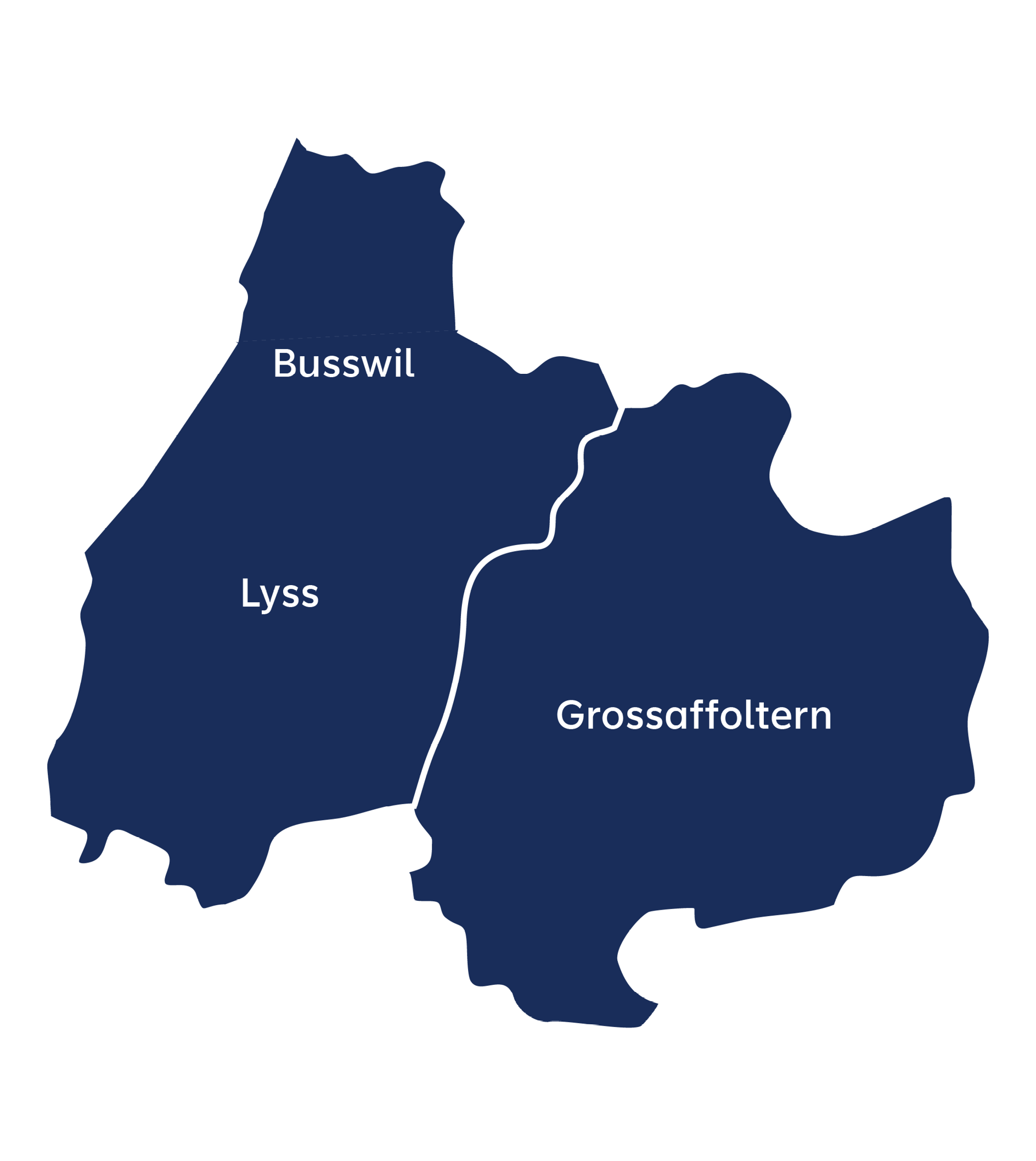 Karte der Evolon-Gemeinden mit Lösungen für Photovoltaik-EVG.